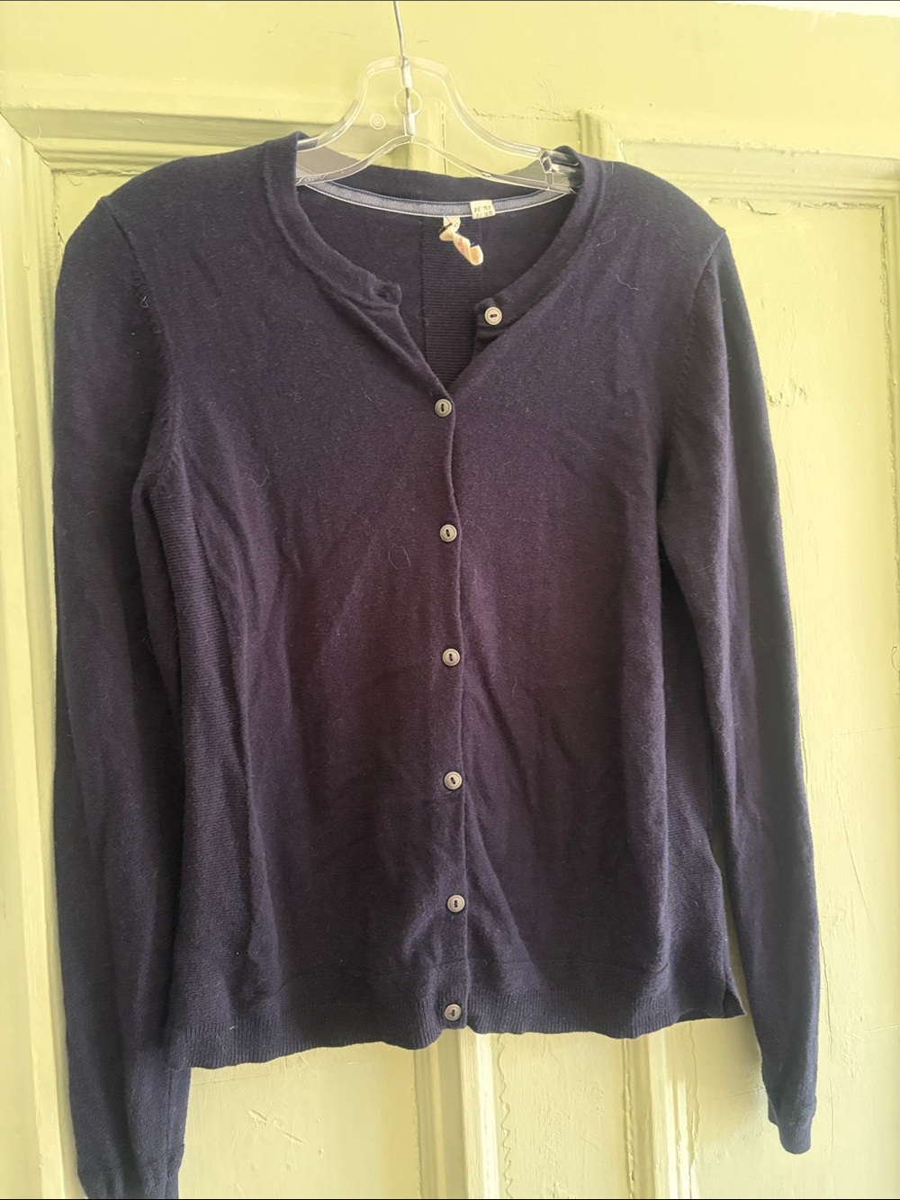 White stuff Classic Navy Button-Front Women's Cardigan Sweater